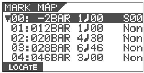 MARK MAP 7:00: -2BAR 1J00 500 01:012BAR 1J00 Non 02:020BAR 4J30 Non 03:028BAR 6J46 Non 04:046BAR 3J00 Non LOCATE