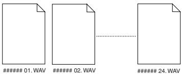 ####### 01.WAV ####### 02.WAV .......... ####### 24.WAV