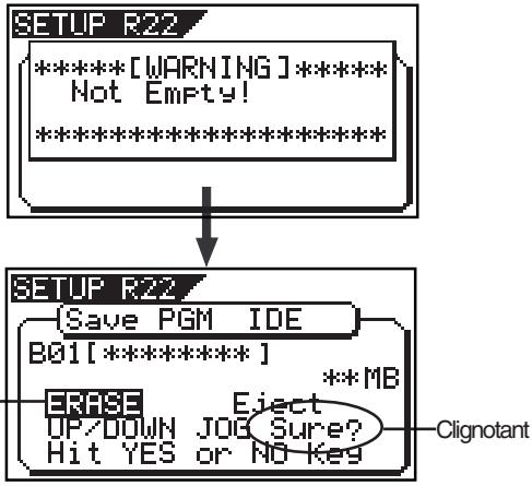 FOSTEX VF80 - Quand vous avez terminé, pressez le bouton [EXIT/NO] pour quitter le mode de configuration. - 1
