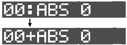 00:ABS 0 ↓ 00+ABS 0