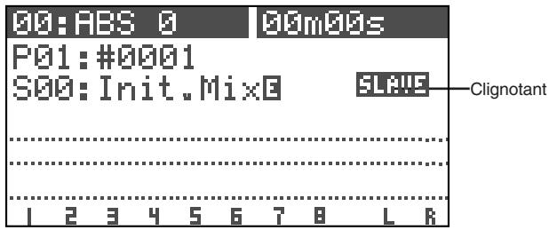 00:ABS 0 00m00s P01:#0001 S00:Init.MixE SLA45 Clignotant 1 2 3 4 5 6 7 8 L R