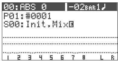 00:ABS 0 -02BAR1J P01:#0001 S00:Init,Mix0 I 2 3 4 5 6 7 8 L K