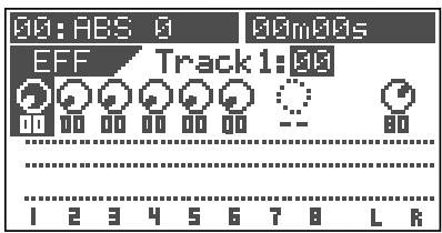 FOSTEX VF80 - Sélectionnez la piste désirée en pressant le bouton [TRACK STATUS/TRACK SEL] correspondant (ou en utilisant les boutons [CURSOR ◀/▶]). - 1