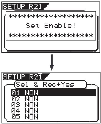 FOSTEX VF80 - Si vous acceptez les termes du message, pressez le bouton [ENTER/YES]. - 1