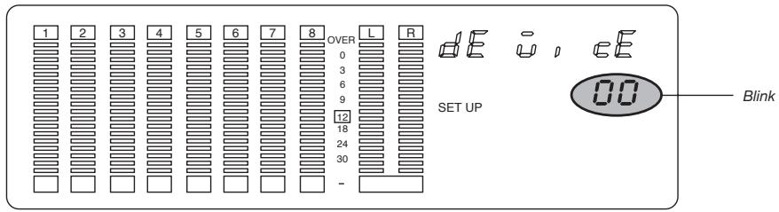 FOSTEX DMT8 - 3-7. Setting MIDI device ID ("dEvicE") - 2