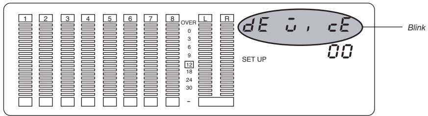 FOSTEX DMT8 - 3-7. Setting MIDI device ID ("dEvicE") - 1