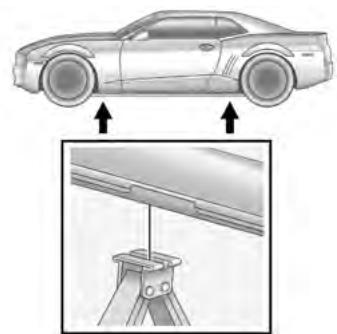 CHEVROLET CAMARO 2013 - Comment déposer le pneu creve et installer la roue de secours - 2
