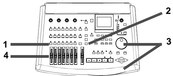 TASCAM 788 - Fader et panoramique - 1