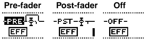 TASCAM 788 - Passage du paramétrage pré-fader au paramétrage post-fader - 1