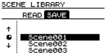 TASCAM 788 - Sauvegarde d'une configuration dans la bibliothèque - 1