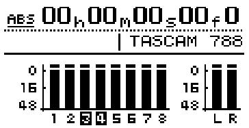 TASCAM 788 - Paramétrage des valeurs - 1