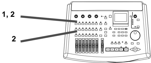 TASCAM 788 - Assignation de sources aux voies du mixeur - 1