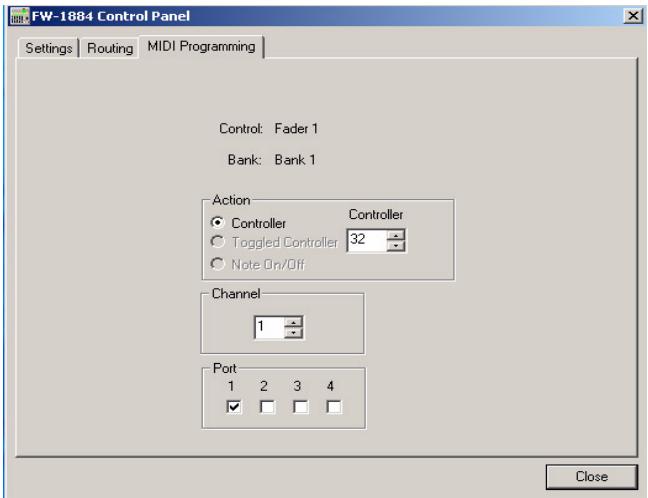 TASCAM FW-1884 - Programmation des faders - 1