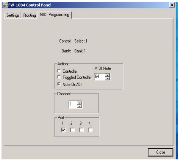 TASCAM FW-1884 - Programmation des touches - 1