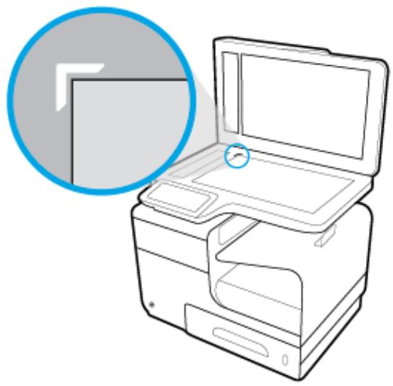HP PAGEWIDE 477DW - Chargement du scanner. - 1