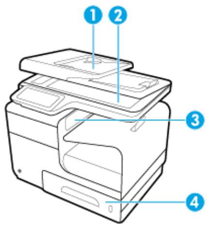 HP PAGEWIDE 477DW - Emplacement des boulons - 1