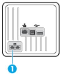 HP PAGEWIDE 477DW - Connexion du télécopieur à une ligne téléphonique - 1