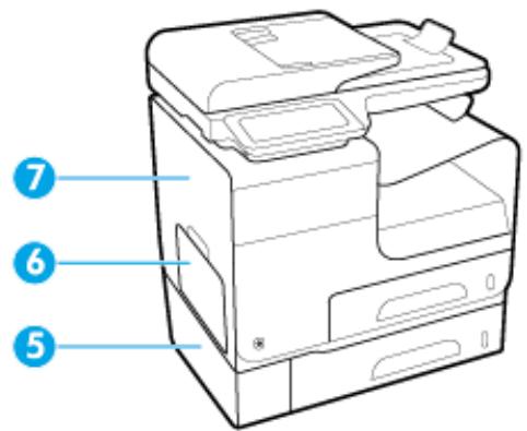 HP PAGEWIDE 477DW - Emplacement des boulons - 2