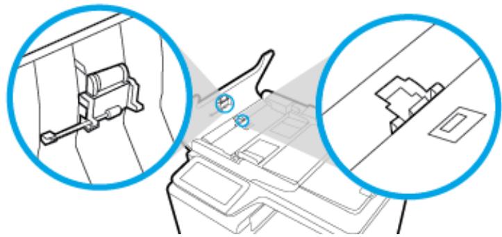 HP PAGEWIDE 477DW - Nettoyage des rouleaux de préhension du chargeur de documents et du coussin de séparation - 2