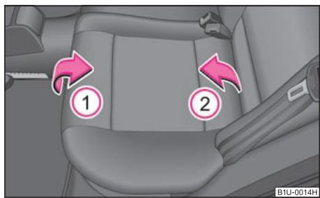 SKODA OCTAVIA TOUR - Pliage en avant des sièges AR - 1