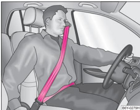 SKODA OCTAVIA TOUR - Attacher une ceinture de sécurité trois points - 1