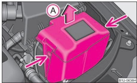 SKODA OCTAVIA TOUR - Opérations sur la batterie - 1