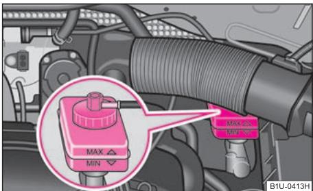 SKODA OCTAVIA TOUR - Contrôle du niveau du liquide de frein - 1