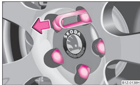 SKODA OCTAVIA TOUR - Boulons de roues avec chapeaux de roue* - 1