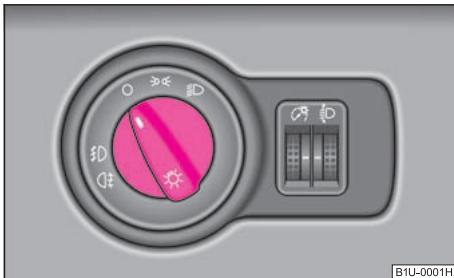 SKODA OCTAVIA TOUR - Allumage et extinction de l'éclairage - 1