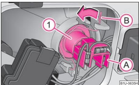 SKODA OCTAVIA TOUR - Remplacement de l'ampoule du feu de position - 1