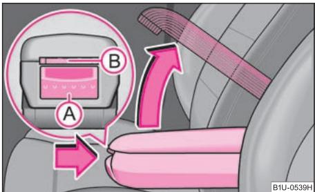 SKODA OCTAVIA TOUR - Accoudoirs des sièges avant avec vide-poches* - 1