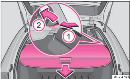 SKODA OCTAVIA TOUR - Cache-bagages enroulable (Combi) - 1