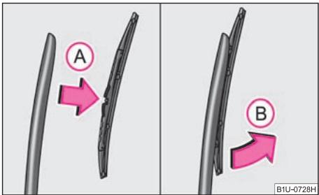 SKODA OCTAVIA TOUR - Remplacer le balai d'essuie-glace de la lunette arrrière (Octavia)* - 1