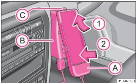 SKODA OCTAVIA TOUR - Telephone mobile, dispositif mains libres* - 1