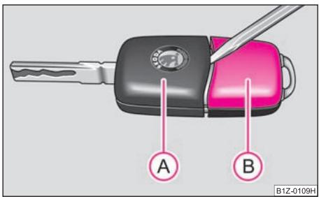 SKODA OCTAVIA TOUR - Remplacement de la pile de la télécommande radio - 1