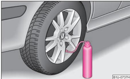 SKODA OCTAVIA TOUR - Spray pour la réparation des pneus* - 1