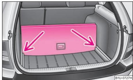 SKODA OCTAVIA TOUR - Diviser le coffre à bagages avec plancher de chargement variable* - 1