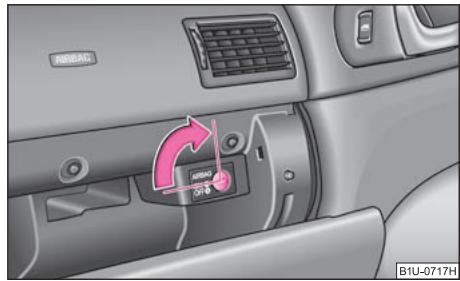 SKODA OCTAVIA TOUR - Contacteur pour airbag(s) du passager avant* - 1