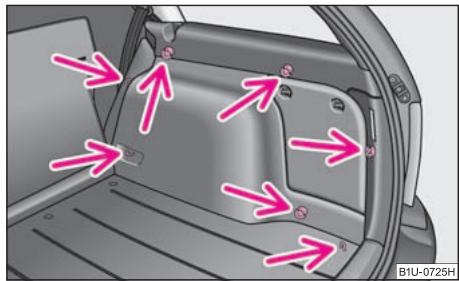 SKODA OCTAVIA TOUR - Oeillets d'arrimage - 2