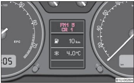 SKODA OCTAVIA TOUR - Indication Radio - 1