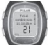 POLAR RS200 - Mise à zéro cumuls - 1