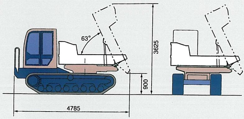 TAKEUCHI TC R50 - Benne tri-directionnelle - 2