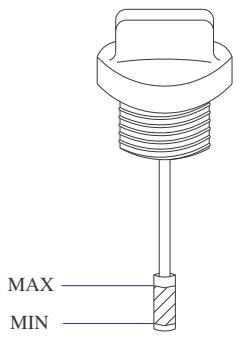SCORPA TYS125F - Contrôle du niveau d'huile : - 1