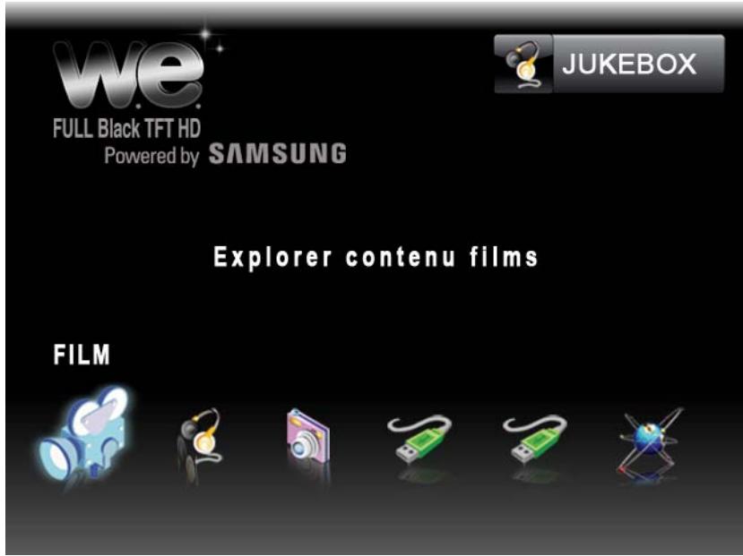 WE DIGITAL FULL BLACK TFT HD - Écran du menu principal - 1