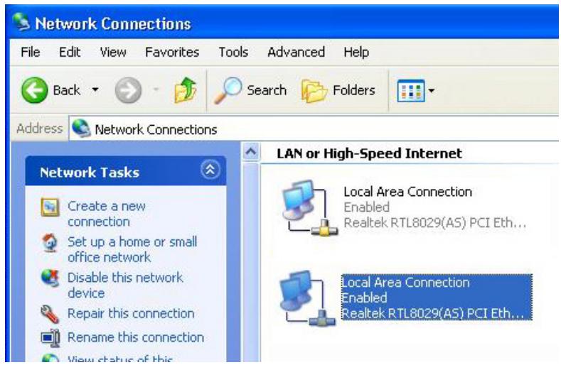 WE DIGITAL FULL BLACK TFT HD - Configuration de l'adresse IP : réseau Ethernet utilisant une connexion directe - 1