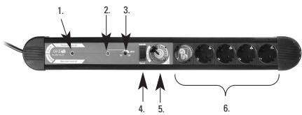 VIVANCO 6-SOCKET MASTER-SLAVE MULTIPLE POWER OUTLET - Operating instructions Master Slave Multiple - 1