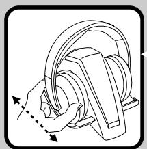 VIVANCO RF-HEADPHONE SET WITH CHARGING STATION - Charge des piles rechargeables fournies - 1