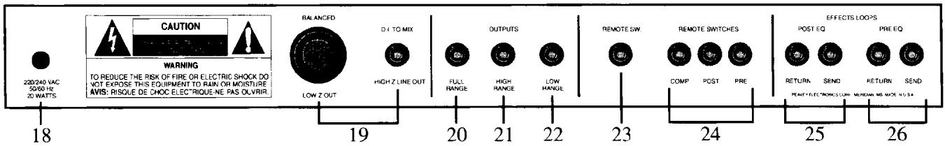 PEAVEY BASSIST - Power switch (interrupteur d'alimentation) - 1