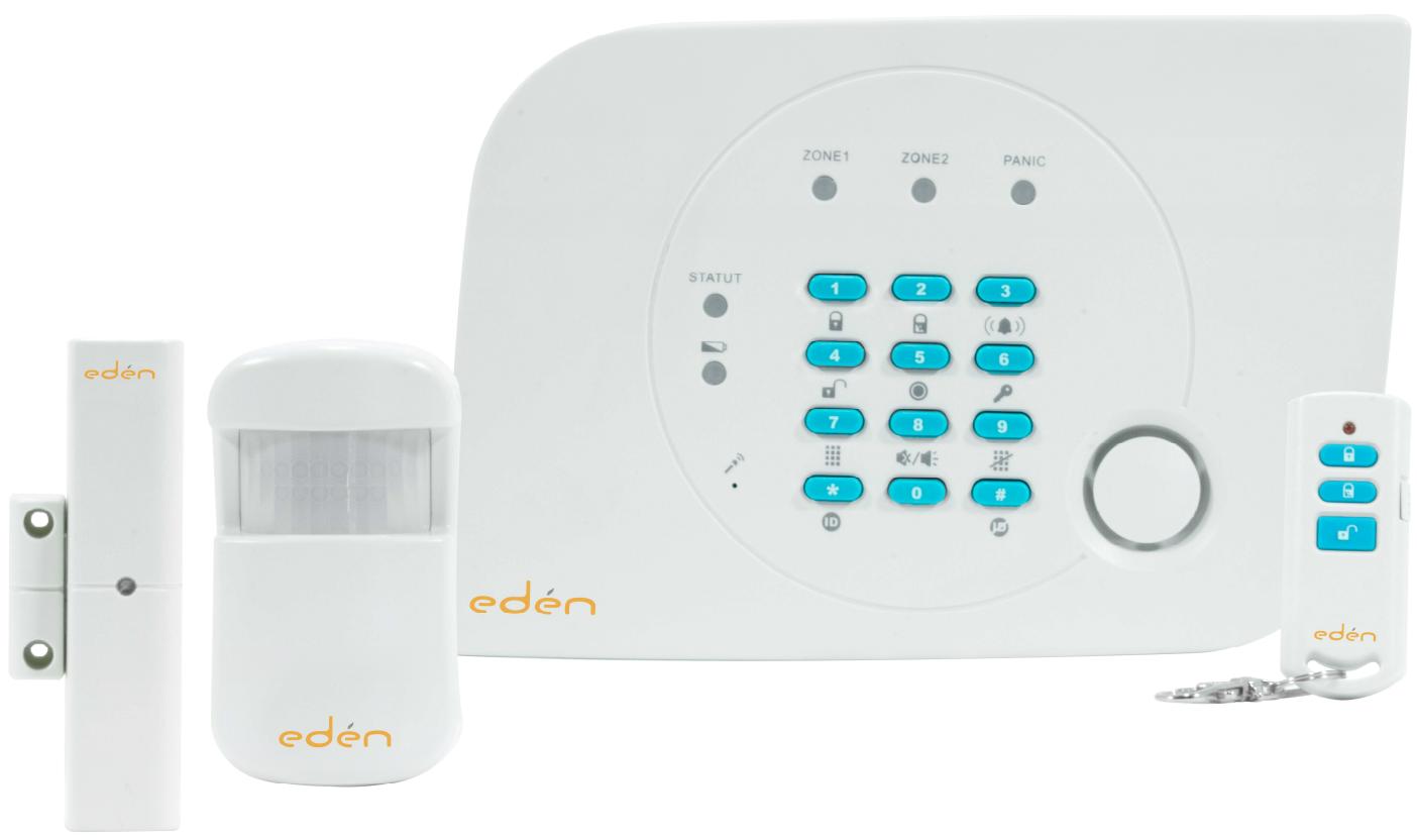 EDEN HA700M - Système d'alarme sans fils avec transmetteur téléphonique intégré - 1