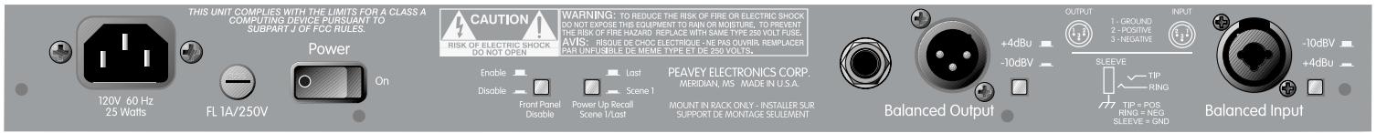 PEAVEY FEEDBACK FERRET - Ferret Back Panel - 1